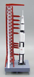 Apollo - Saturn V Rocket on Launch Pad - 1/200 Scale Model