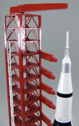 Apollo - Saturn V Rocket on Launch Pad - 1/200 Scale Model