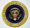 Presidential Seal - 2 3/16" Brass Color Etched Plaque