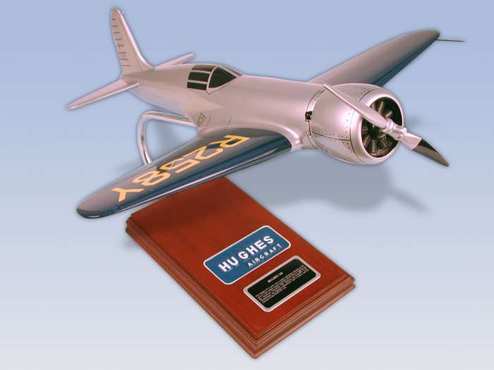 Hughes 1-B - 1/20 Scale Mahogany Airplane Model - Elite Skywarrior