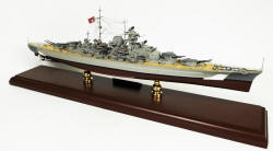 Click Here For Details And A Larger View - WWII German - Bismarck Battleship - 1/350 Scale Mahogany Model