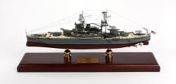 Click Here For Details And A Larger View - USS Arizona Battleship BB-39 - 1/350 Scale Mahogany Model