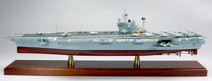 USS America CV-66 - Custom Ship Model - Aircraft Carrier