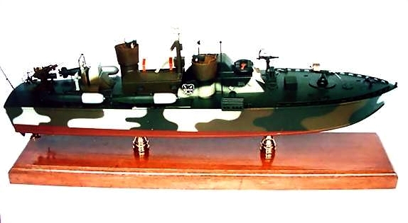 PT-563 Patrol Torpedo Boat - Custom Mahogany Model