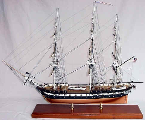 Click image for a larger view! - USS Constitution - Custom Mahogany Ship Model