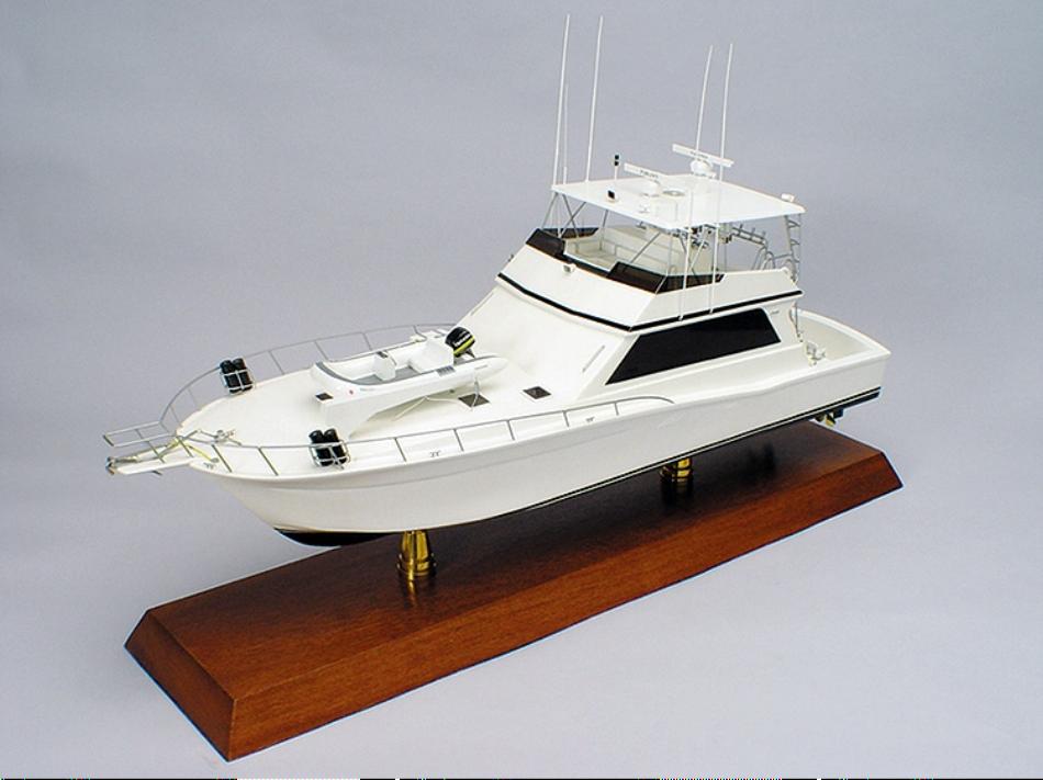 Private Yacht Model Custom Mahogany Model