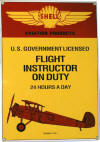 Flight Instructor On Duty Sign - Novelty/Humorous - Metal Collector Sign - AR006