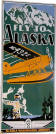 Fly Alaska Sign - Alaska Washington Airways - Metal Collector Sign - AR009
