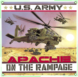 NEW! - US Army Apache Helicopter Sign