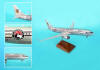 SkyMarks Supreme - Alaska B737-800 75th Anniversary w/Gear & Wood Stand - 1/100