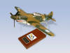 USAAF - Curtiss - P-40B Tomahawk (Bubble Top) - Super Elite - 1/24 Scale Mahogany Model - SE0016W