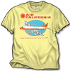 Air California T-Shirt - Many of us remember Air Cal and before that, when it was Air California. Competing with PSA in the intrastate California market, this carrier relied on the Lockheed Electra in the prop age. Has all the vivid orange and yellows tones of that era. Sizes M, L, XL and XXL