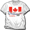 Canadian 747-400 - The last livery of the now merged Canadian Airlines, as shown on the 747-400, complete with the Canadian goose and Canadian Flag. On the front of a 100% cotton white shirt. Sizes M, L, XL and XXL