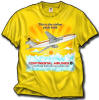 Continental DC-10 T-Shirt - The CO DC-10 faithfully reproduced from advertising material from that era. On June 1, 1972 Continental's widebody DC-10 service began. The DC-10s quickly assumed most of the duties of flying between Denver and Chicago, Los Angeles, Houston and Seattle (and between Houston-Los Angeles). Sizes M, L, XL and XXL.
