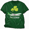 Aer Lingus A-330 T-Shirt - "Fly me, I'm Irish!" Best-selling shirt (who knew so many people are Irish!) On the front of a Kelly green shirt (of course) is the A330 in the newest livery! Sizes M, L, XL, XXL and 3XL