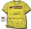 Hughes Air West DC-9 T-Shirt - The “Top Banana in the West” was the Hughes Airwest DC-9” and appropriately enough on a bright lemon-yellow 100% cotton shirt in the black and purple colors. Sizes L, XL and XXL