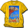 TWA "Egypt" poster shirt - Taken from a vintage poster, a dramatic print showing the trademark of Egypt, an adorned Camel! On the front of a 100% cotton Gildan 'Vegas Gold' shirt. You'll stand out in any crowd with this shirt on! Sizes M, L, XL, and XXL
