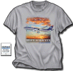 US Airways A-330 - US Airways Airbus A330-300! The newest International Aircraft in US Airways fleet! Wispy clouds in the background On the front of a ice grey 100% cotton shirt. M, L, XL, XXL
