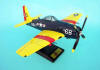 USN - Grumman - F-8F-1 Bearcat - Elite Skywarrior - 1/24 Scale Mahogany Model - ESSN004W