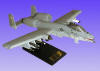 USAF - A-10A Thunderbolt II Warthog - Fairchild - Elite Skywarrior - 1/40 Scale Mahogany Model - ESAF017W