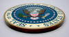 US Presidential Seal 10" inch Mahogany Plaque