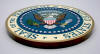 Presidential Seal 14" inch Mahogany Plaque