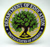 United States Department of Education - 10" Mahogany Wall Plaque - #DoEd-14