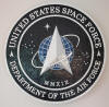 USA - United States Space Force - 14" Mahogany Wall Plaque - #USSF14