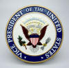 US Vice Presidential Seal - 14" inch Mahogany Plaque